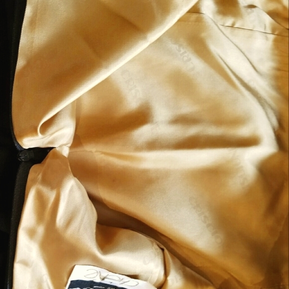 Cache by Crisione Black Front Slit Lined Vintage Skirt - Picture 6 of 9